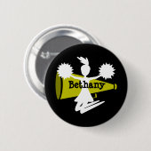 Cheerleader's Flair-Buttonnen Ronde Button 5,7 Cm (Voorkant /achterkant)