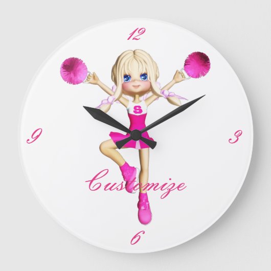 Cheerleaders Gonna Cheer Thunder_Cove Grote Klok (Voorkant)