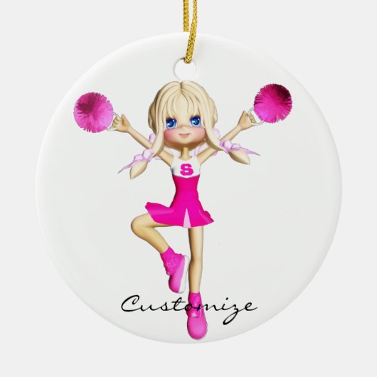 Cheerleaders Gonna Cheer Thunder_Cove Keramisch Ornament (Voorkant)