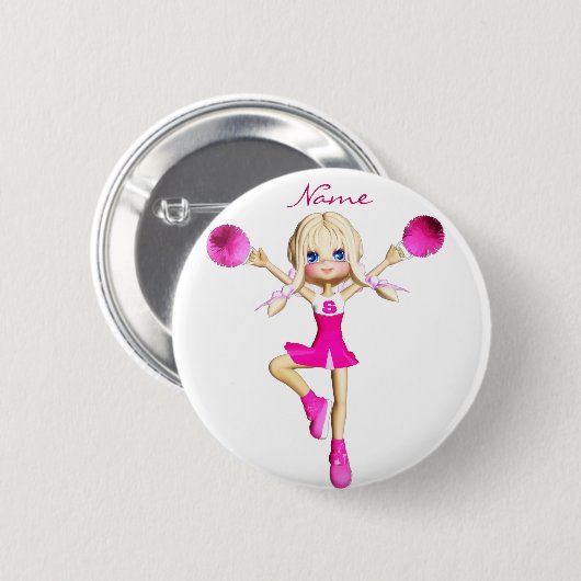 Cheerleaders Gonna Cheer Thunder_Cove Ronde Button 5,7 Cm (Voorkant /achterkant)