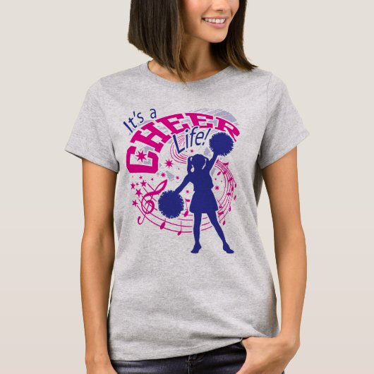 Cheerleaders, het is een Cheer Life, Cheer T-shirt (Voorkant)