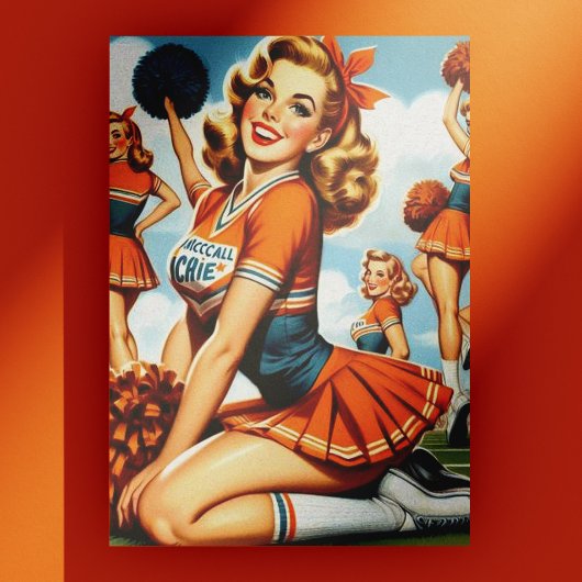 Cheerleaders Illustratie Briefkaart