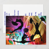 Cheerleaders in Electric Laser Show Kaart (Voorkant / Achterkant)