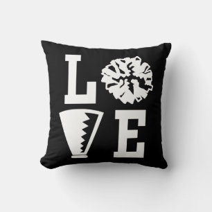 Cheerleaders Love, Black Cheer Cushion Kussen