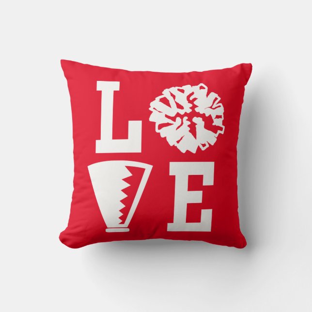 Cheerleaders Love, Red Cheer Cushion Kussen (Voorkant)