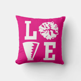 Cheerleaders Love, Roze Cheer Cushion Kussen