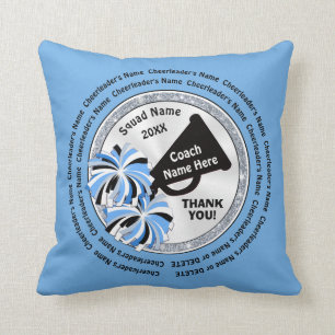 Cheerleader's Names Bedankt voor Cheer Coach Kussen
