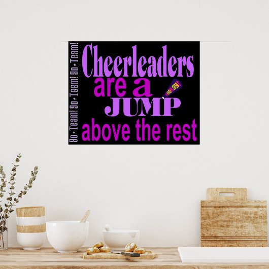 Cheerleaders Poster Print Wall Decoration (Keuken)