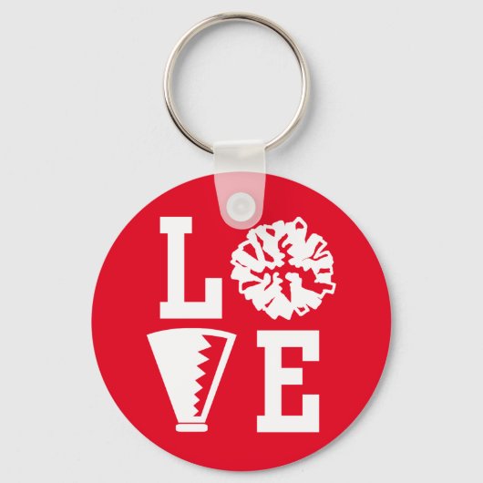 Cheerleaders, Red Love Cheerleading Sleutelhanger (Voorkant)