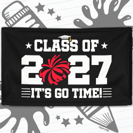 Cheerleading Afstudeercitaat Eindexamenklas 2027 Spandoek