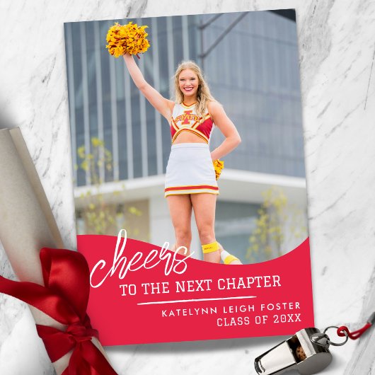 Cheerleading Afstuderen Aankondiging Uitnodiging