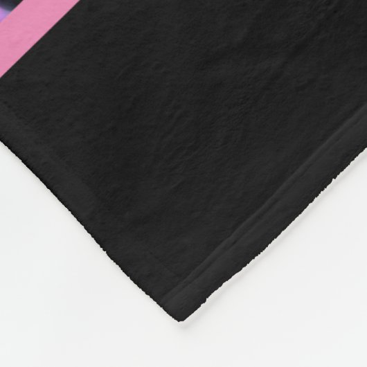 Cheerleading Black Abstract Fleece Blanket (Hoek)