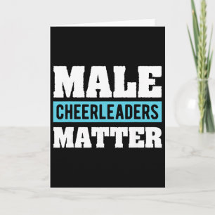 Cheerleading cadeau T-shirt voor mannen mannelijke Kaart