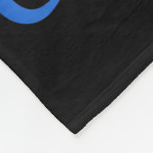 Cheerleading Cheer Blauwe Coquette Strik Cheerlead Fleece Deken (Hoek)