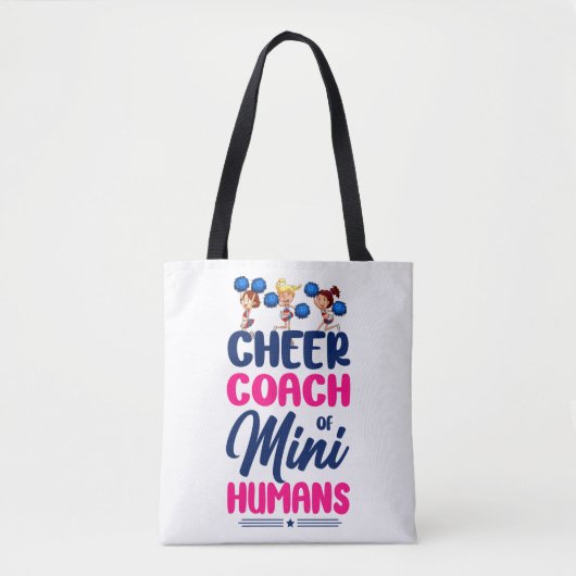 Cheerleading Cheer Cheer Coach Of Mini Humans Tote Bag (Voorkant)