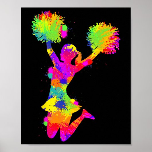 Cheerleading Cheer Cheerleader Meisjes Kinderen Poster (Voorkant)