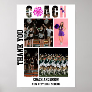 Cheerleading Cheer Coach Senior Avond Afstuderen Poster