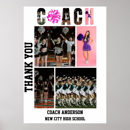 Cheerleading Cheer Coach Senior Avond Afstuderen Poster (Voorkant)