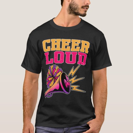 Cheerleading Cheer Hard Grappige Cheerleader T-shirt (Voorkant)