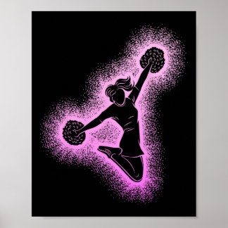 Cheerleading Cheer Meisje Cheerleader Jeugd Team T Poster