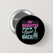 Cheerleading Cheer Moeder Ckspot - Mijn Dochter He Ronde Button 5,7 Cm (Voorkant /achterkant)