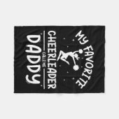 Cheerleading Cheer Pap Shirt Pride Vaders Dag Mann Fleece Deken (Voorkant (Horizontaal))