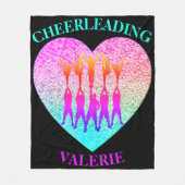 Cheerleading Cheer Stunt Pyramid Fleece Deken (Voorkant)