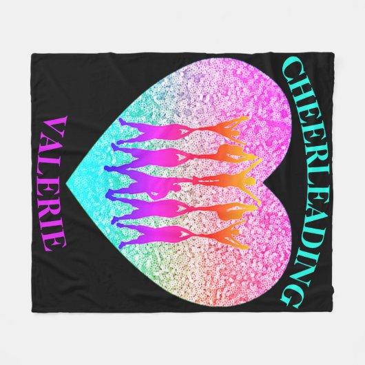 Cheerleading Cheer Stunt Pyramid Fleece Deken