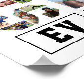 Cheerleading Cheer Team Senior Fotocollage Poster (Hoek)