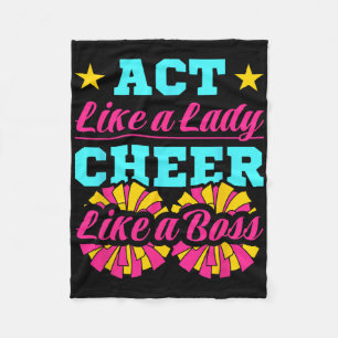 Cheerleading Cheerleader Acteer Als Een Dame Cheer Fleece Deken