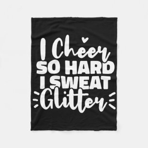 Cheerleading Cheerleader Cadeau Fleece Deken