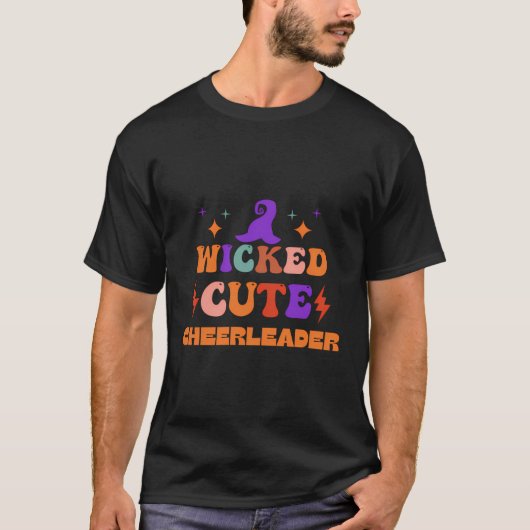 Cheerleading Cheerleader Halloween Kostuum Heks H T-shirt (Voorkant)