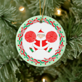 Cheerleading Cheerleader Holiday Gift Keramisch Ornament