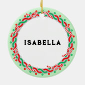 Cheerleading Cheerleader Holiday Gift Keramisch Ornament (Achterkant)