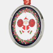 Cheerleading Cheerleader Holiday Gift Metalen Ornament (Links)