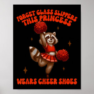 Cheerleading Cheerleader Prinses Draagt Cheer Scho Poster