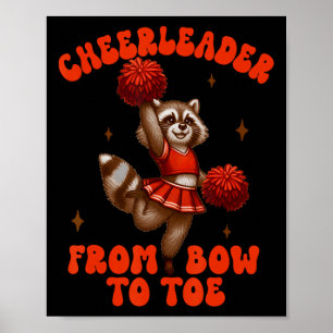 Cheerleading Cheerleader Prinses Draagt Cheer Scho Poster
