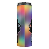 Cheerleading - Cheerleader silhouette Personalize  Thermosbeker (Achterkant)