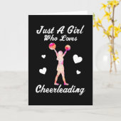 Cheerleading Cheerleaders Love Quote Girl Gift Kaart (Gele Bloem)