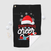 Cheerleading Christmas Cheer Golfhanddoek (Insitu)