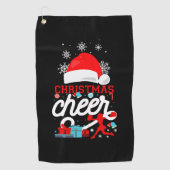 Cheerleading Christmas Cheer Golfhanddoek (Voorkant)