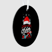 Cheerleading Christmas Cheer Ornament (voorkant)