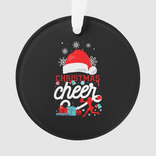 Cheerleading Christmas Cheer Ornament (voorkant)