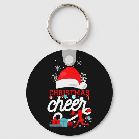 Cheerleading Christmas Cheer Sleutelhanger (Voorkant)