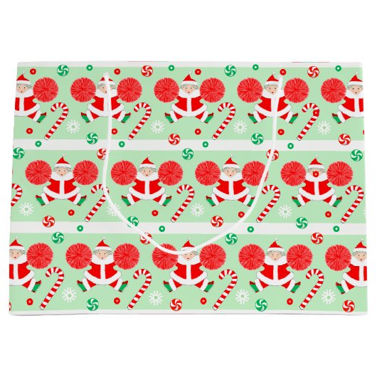 Cheerleading Christmas Holiday Groot Cadeauzakje (Voorkant)