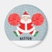Cheerleading Christmas Stocking Stuffer Magneet (Voorkant)