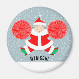 Cheerleading Christmas Stocking Stuffer Magneet