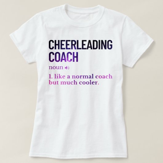 Cheerleading coach funny saying t-shirt (Design voorkant)