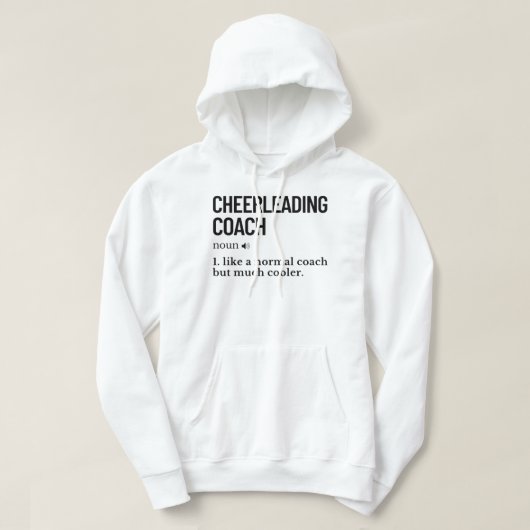 Cheerleading coach grappige uitspraak_850 hoodie (Design voorkant)