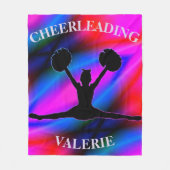 Cheerleading Colorful Fleece Blanket (Voorkant)